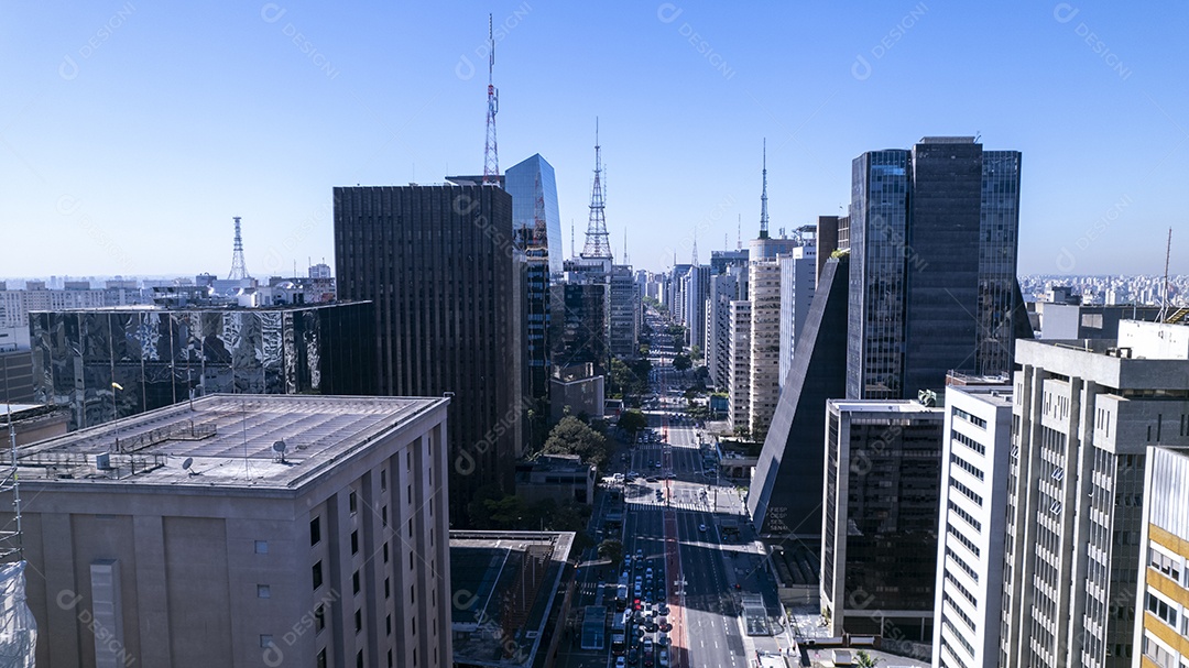 Vista da avenida paulista em São Paulo