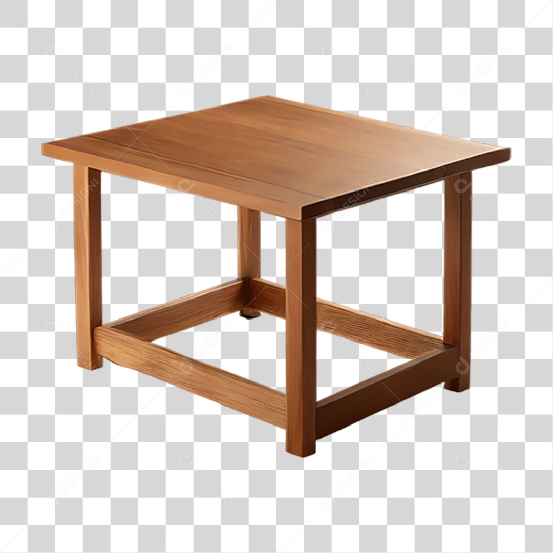 Mesa de Madeira PNG Transparente
