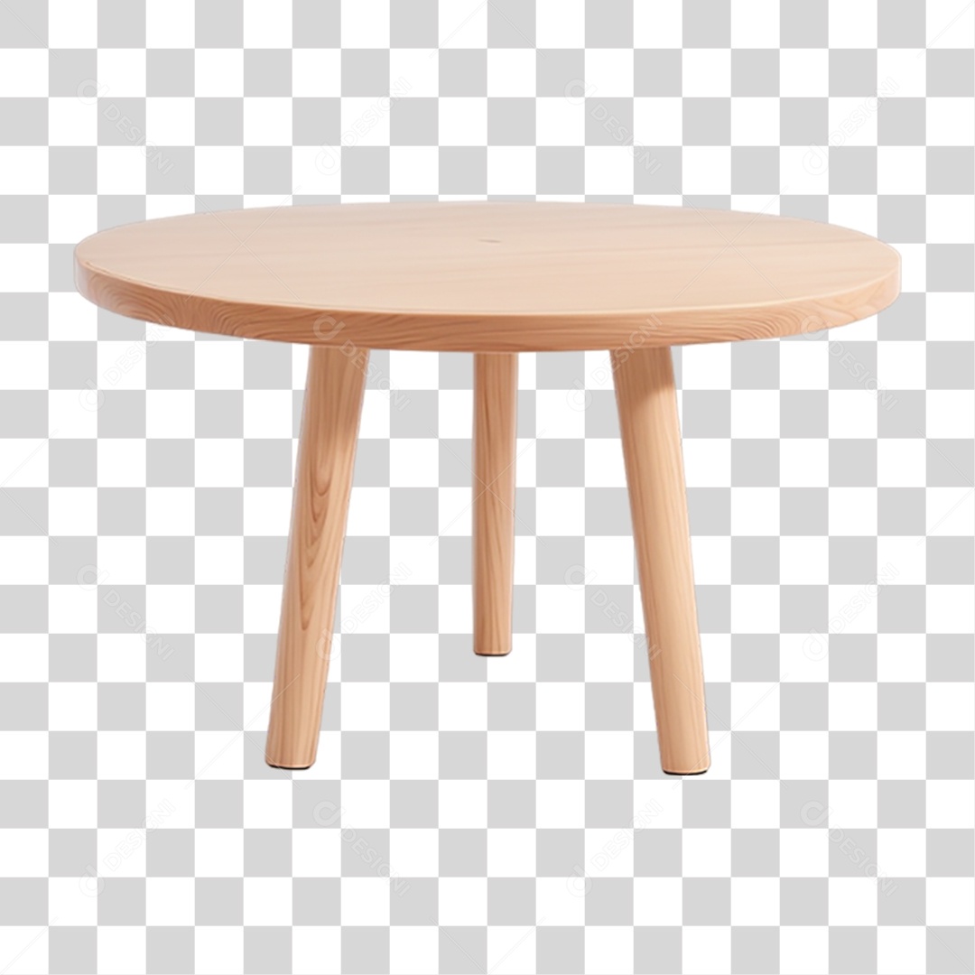 Mesa de Madeira PNG Transparente