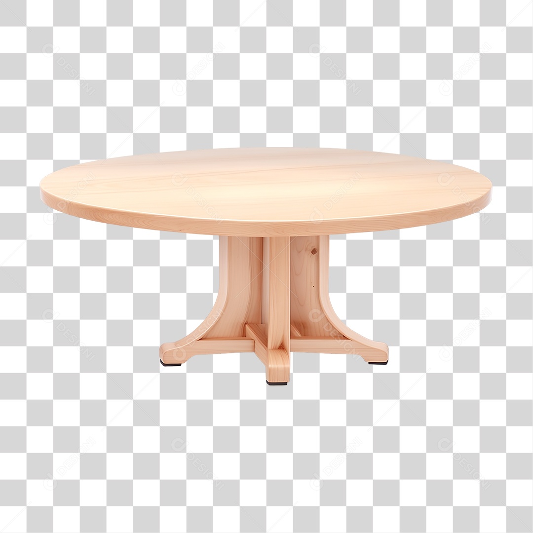 Mesa de Madeira PNG Transparente