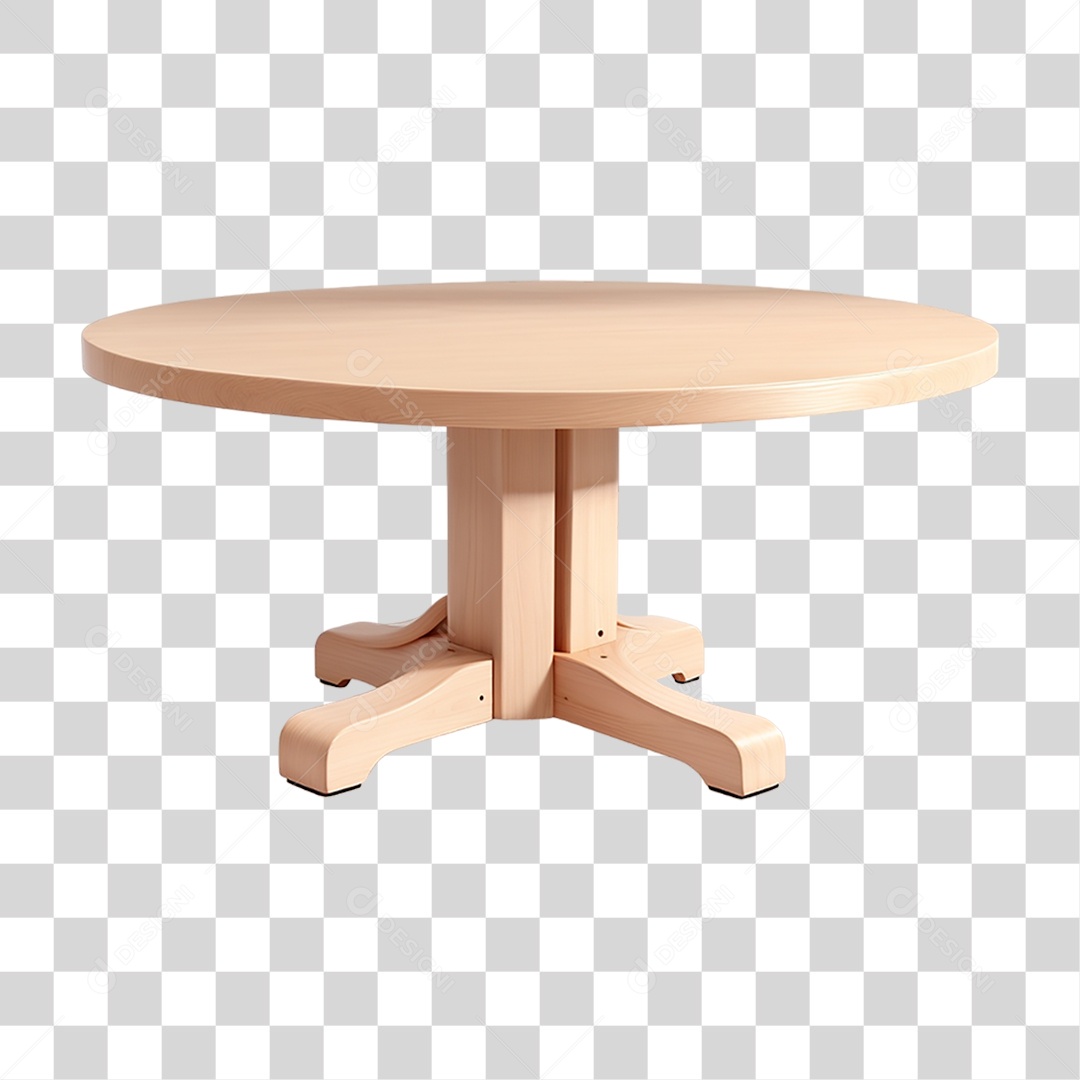 Mesa de Madeira PNG Transparente