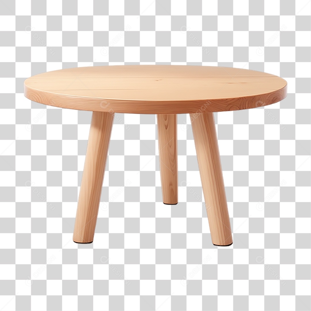 Mesa de Madeira PNG Transparente