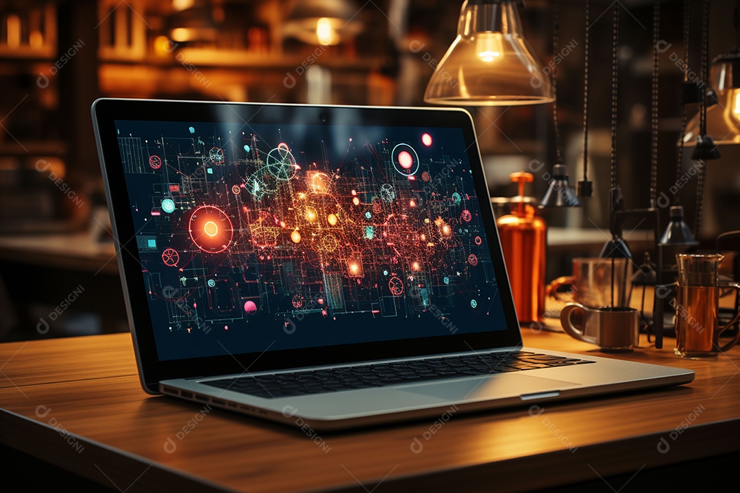 Tecnologia Ícones de dispositivos digitais gráfico de palavras