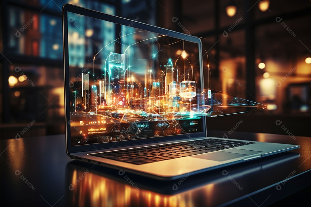 Tecnologia Ícones de dispositivos digitais gráfico de palavras