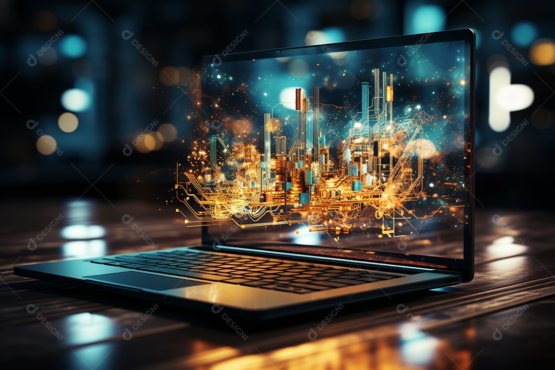 Tecnologia Ícones de dispositivos digitais gráfico de palavras