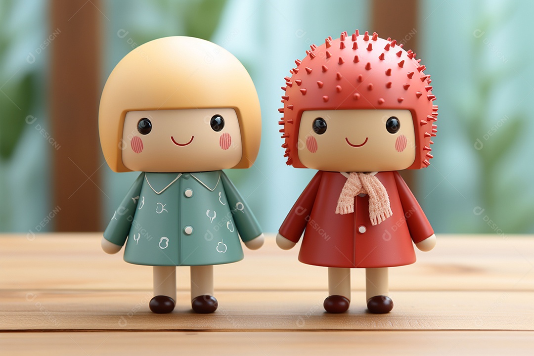 Casal de bonecos em miniatura apaixonados na estrada