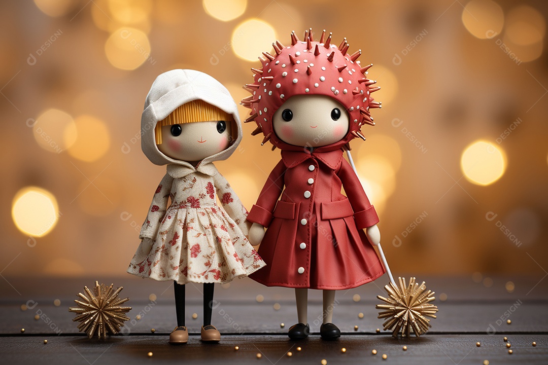 Casal de bonecos em miniatura apaixonados na estrada