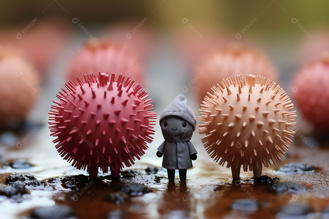 Casal de bonecos em miniatura apaixonados na estrada