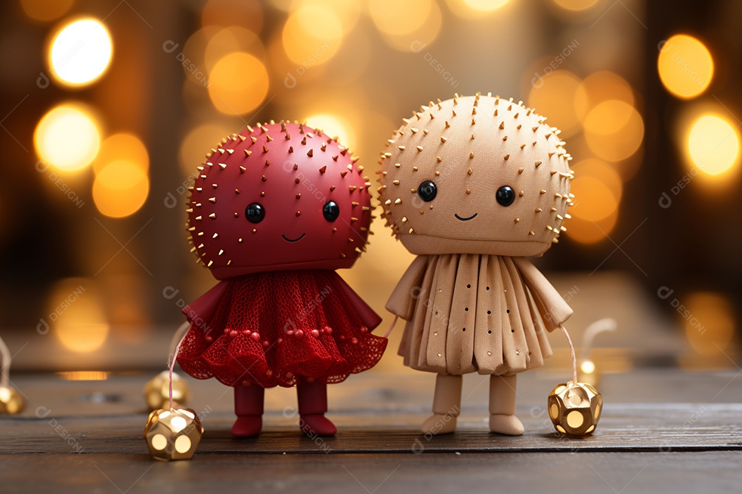 Casal de bonecos em miniatura apaixonados na estrada