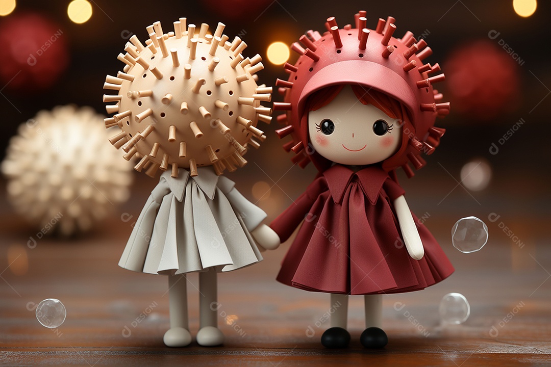 Casal de bonecos em miniatura apaixonados na estrada