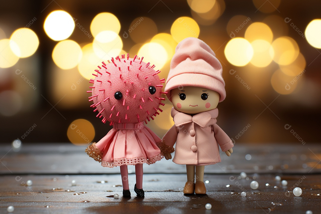 Casal de bonecos em miniatura apaixonados na estrada