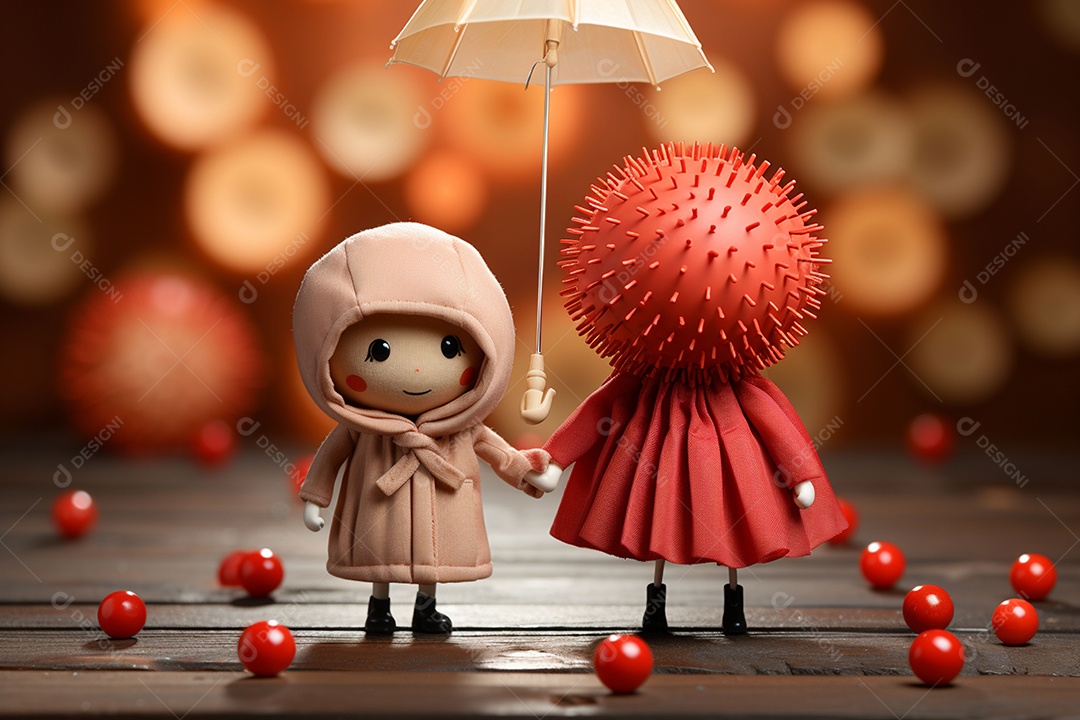 Casal de bonecos em miniatura apaixonados na estrada