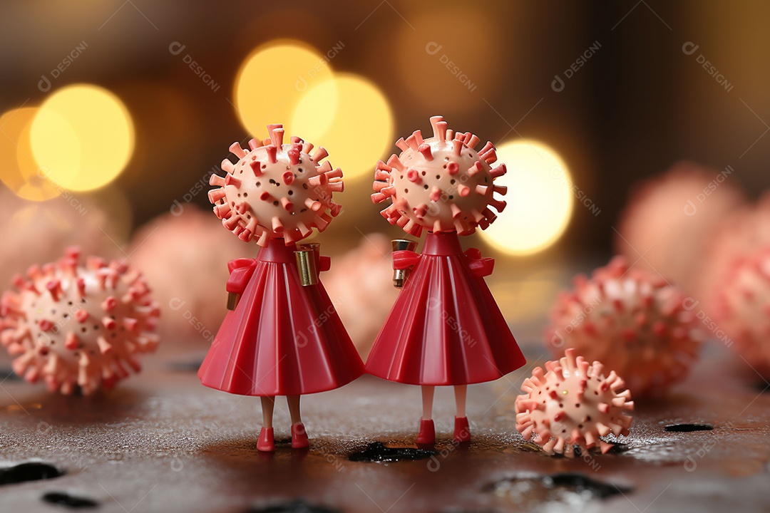 Casal de bonecos em miniatura apaixonados na estrada