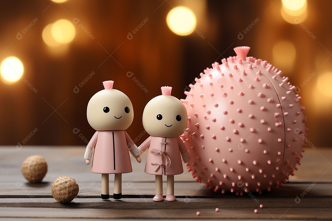 Casal de bonecos em miniatura apaixonados na estrada