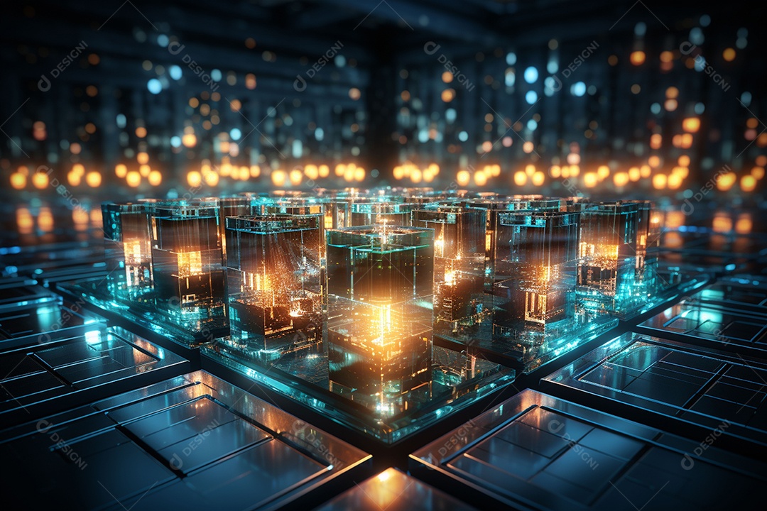 Fundo de circuito de ilustração 2D