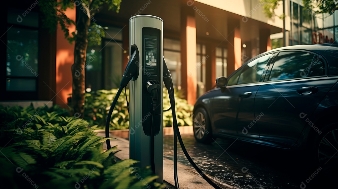 Vagas de estacionamento para carregar carros elétricos.
