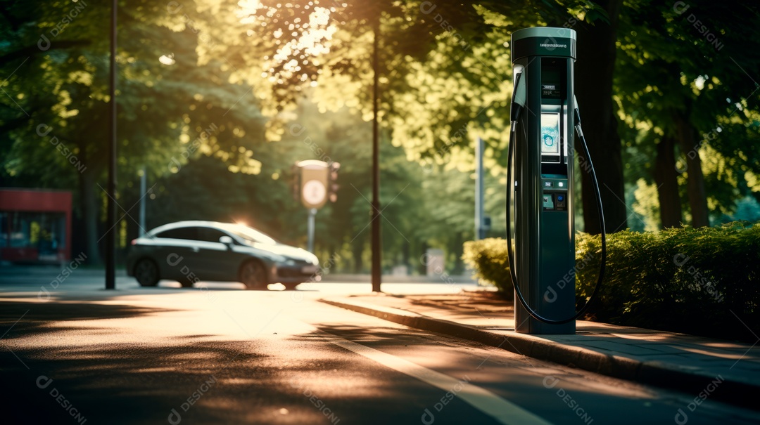 Vagas de estacionamento para carregar carros elétricos.