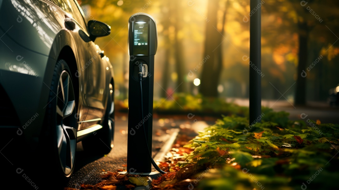 Vagas de estacionamento para carregar carros elétricos.