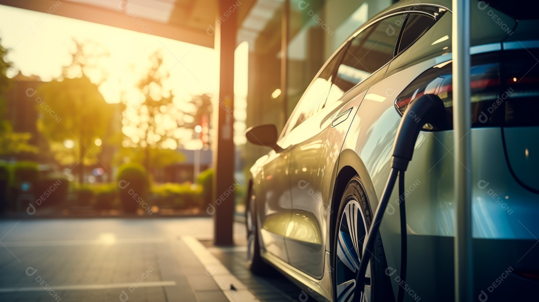 Vagas de estacionamento para carregar carros elétricos.