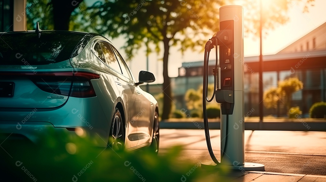 Vagas de estacionamento para carregar carros elétricos.