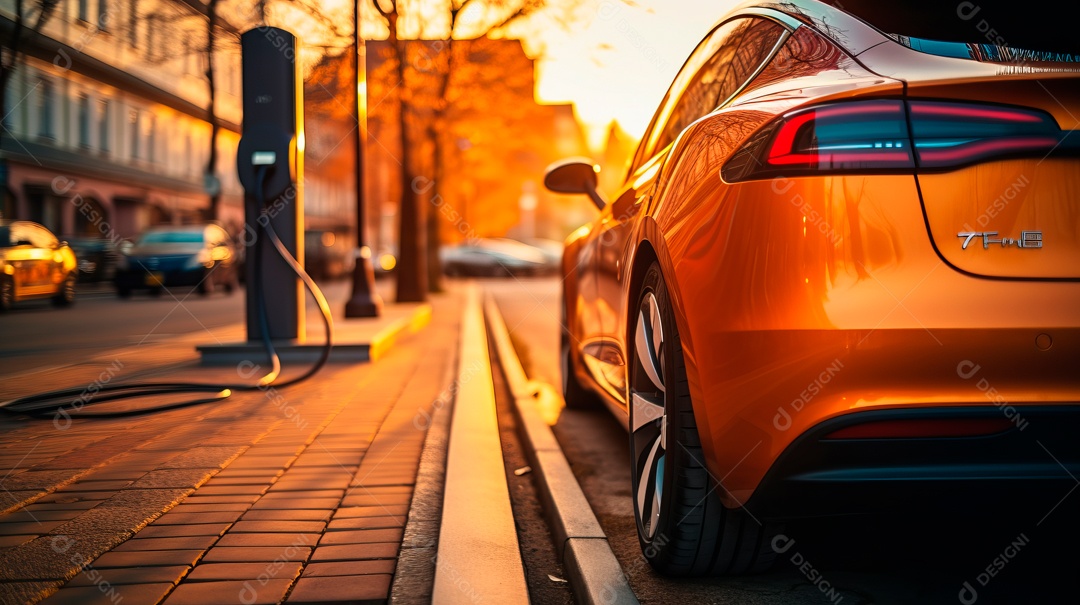 Vagas de estacionamento para carregar carros elétricos.