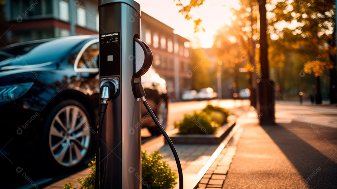Vagas de estacionamento para carregar carros elétricos.