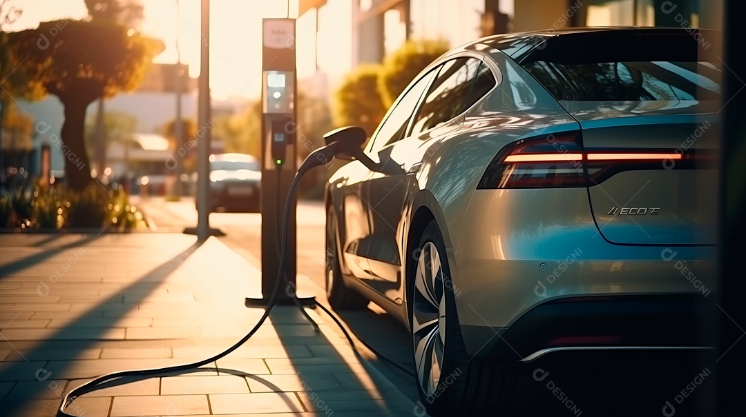 Vagas de estacionamento para carregar carros elétricos.