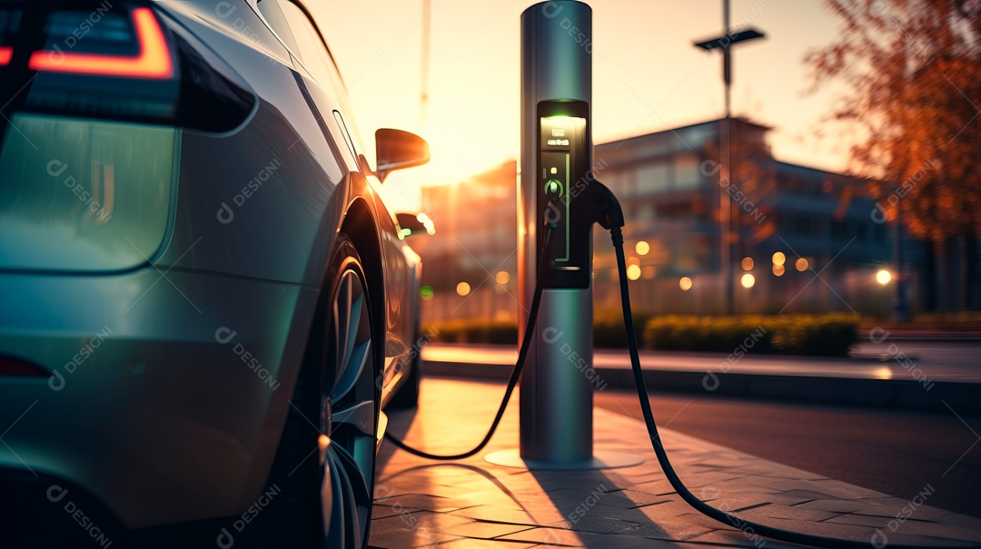 Vagas de estacionamento para carregar carros elétricos.