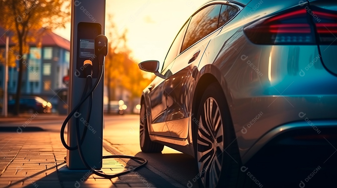 Vagas de estacionamento para carregar carros elétricos.