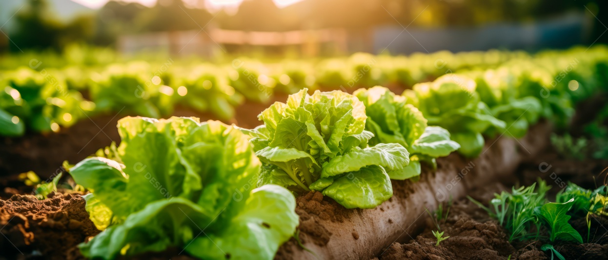 Mãos de pessoas cuidando da colheita de vegetais.