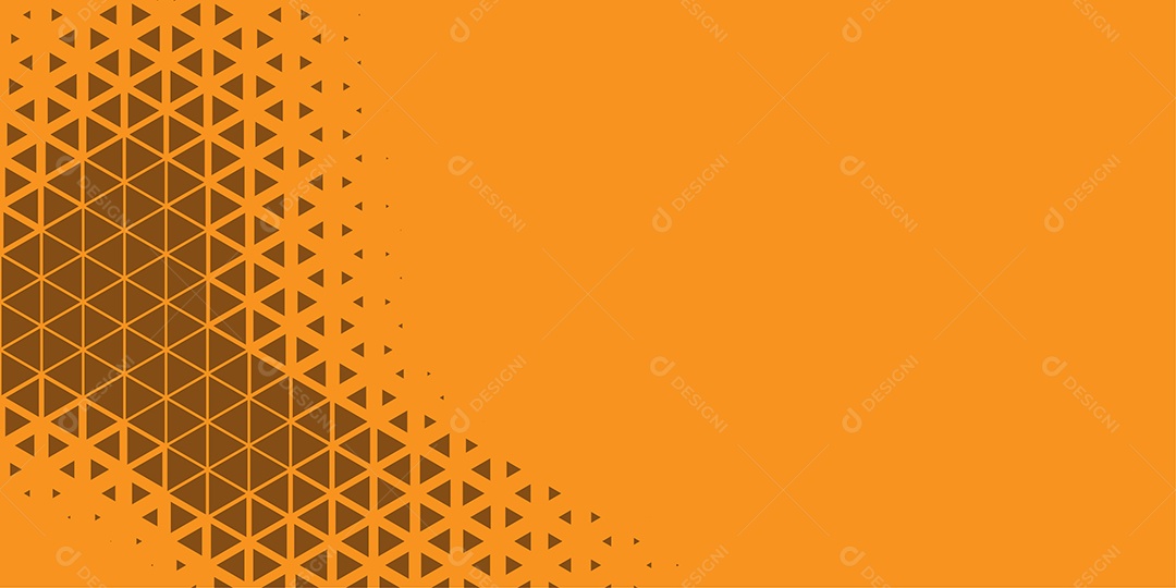 Background Hexágono Abstrato Laranja Ilustração Vetor EPS