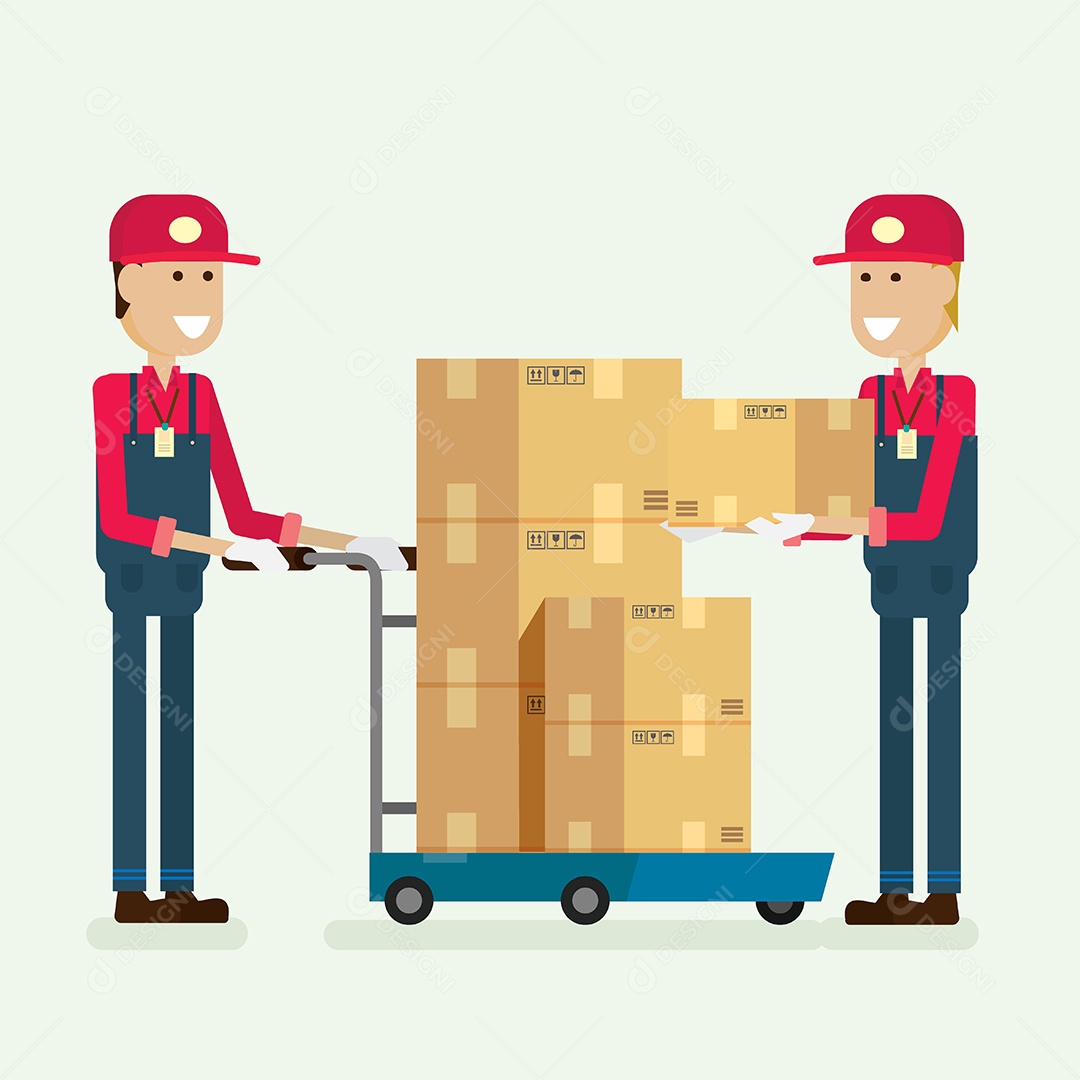 Conceito de Transporte Vetor EPS