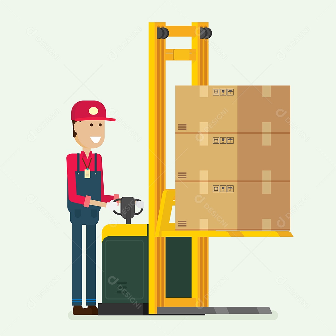 Conceito de Transporte Vetor EPS