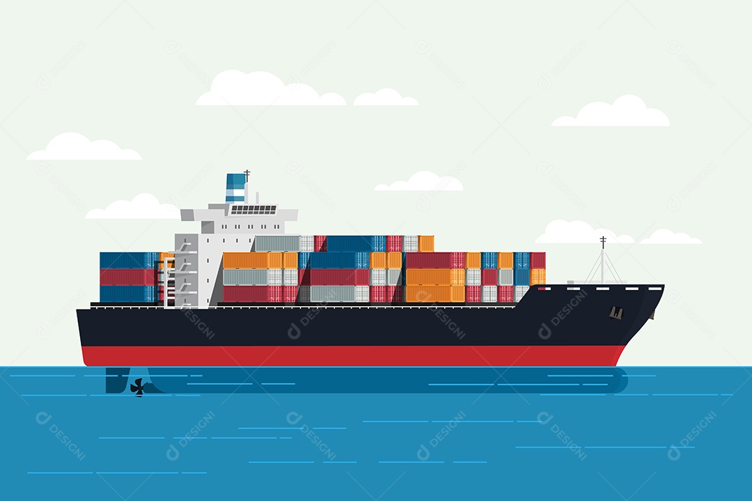 Conceito de Transporte Vetor EPS