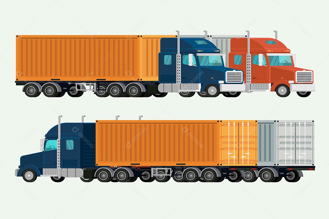 Conceito de Transporte Vetor EPS