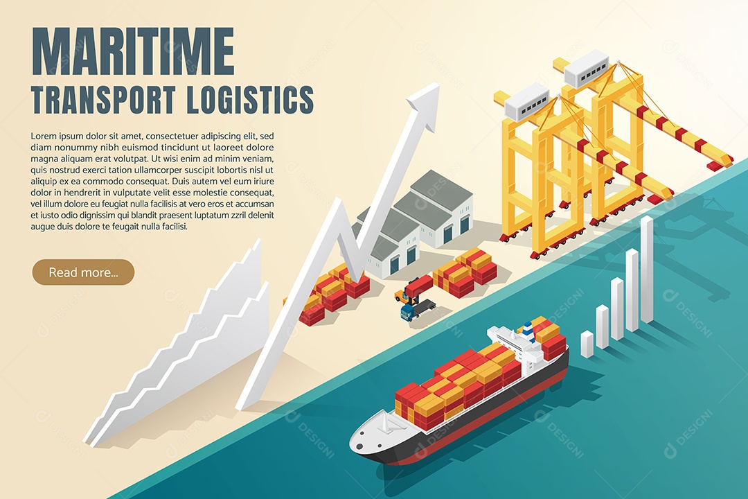 Conceito de Transporte Vetor EPS