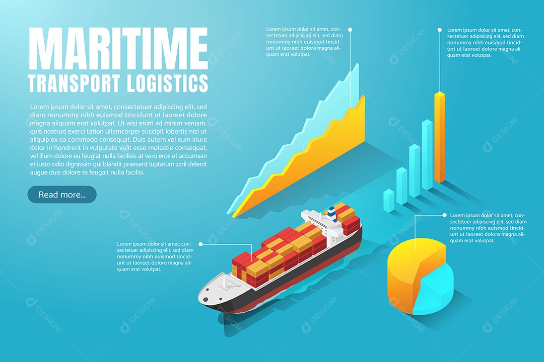 Conceito de Transporte Vetor EPS