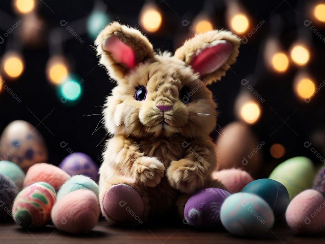 Um conjunto de cupcakes decorados com coberturas temáticas de Páscoa(3)