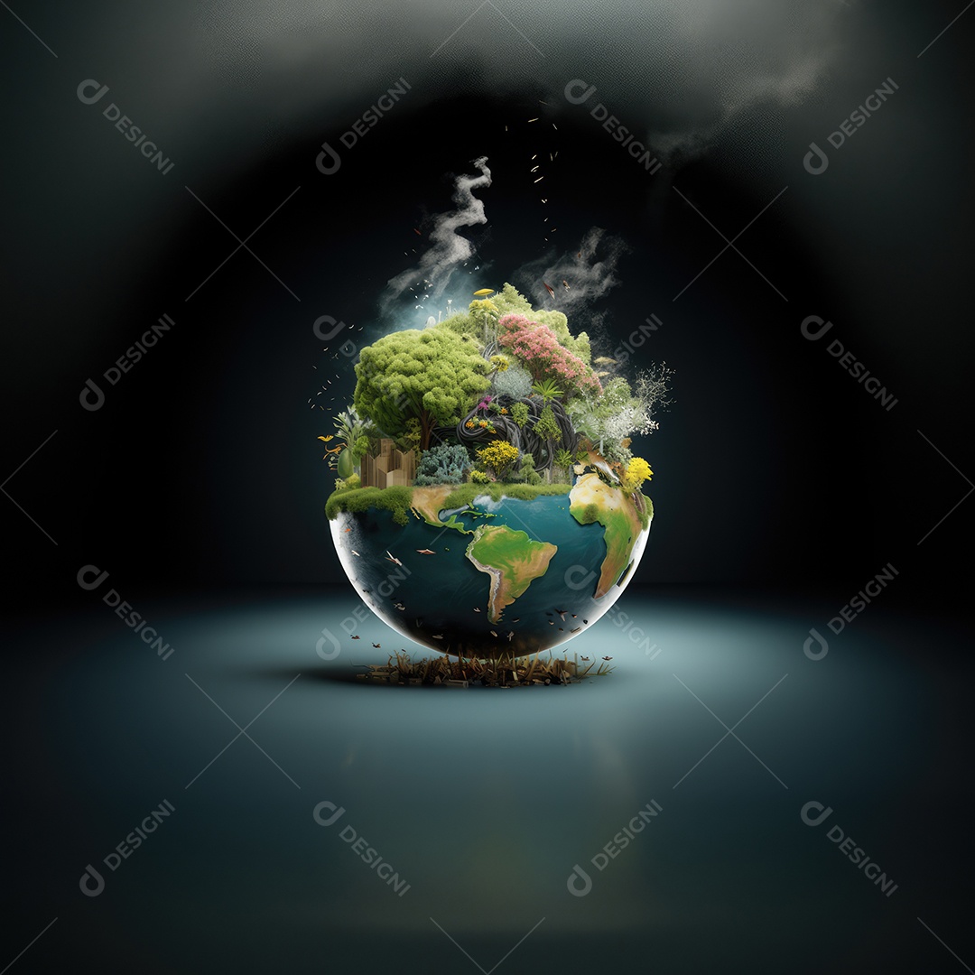 Salvar o conceito de planeta, investir em nosso planeta, conceito de ecologia, fundo do dia mundial do meio ambiente.