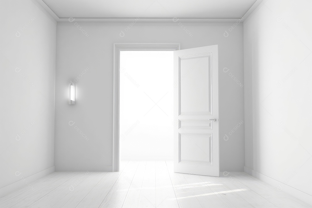 Porta aberta de um espaço