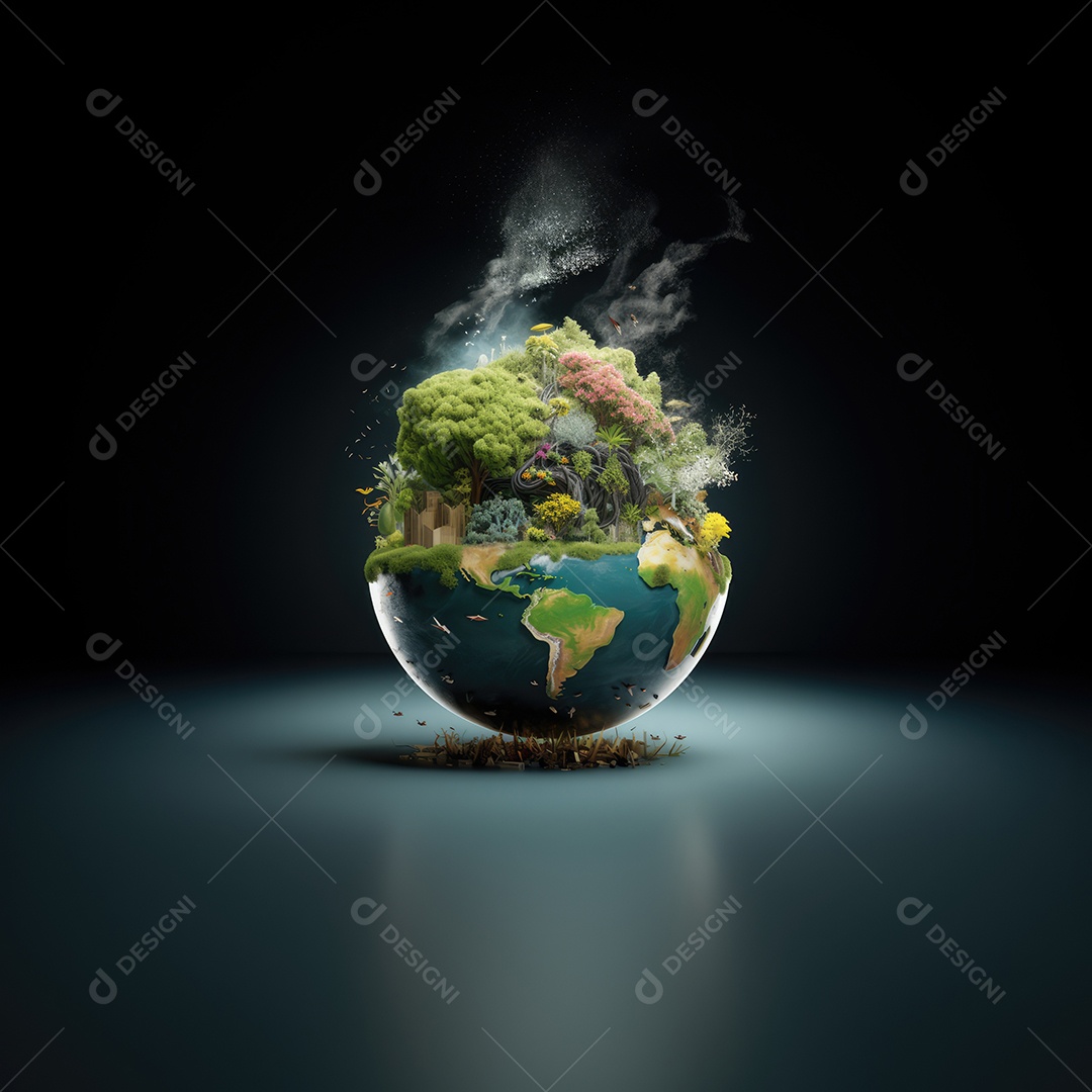 Salvar o conceito de planeta, investir em nosso planeta, conceito de ecologia, fundo do dia mundial do meio ambiente.