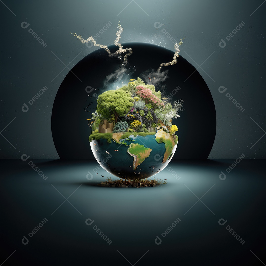 Salvar o conceito de planeta, investir em nosso planeta, conceito de ecologia, fundo do dia mundial do meio ambiente.