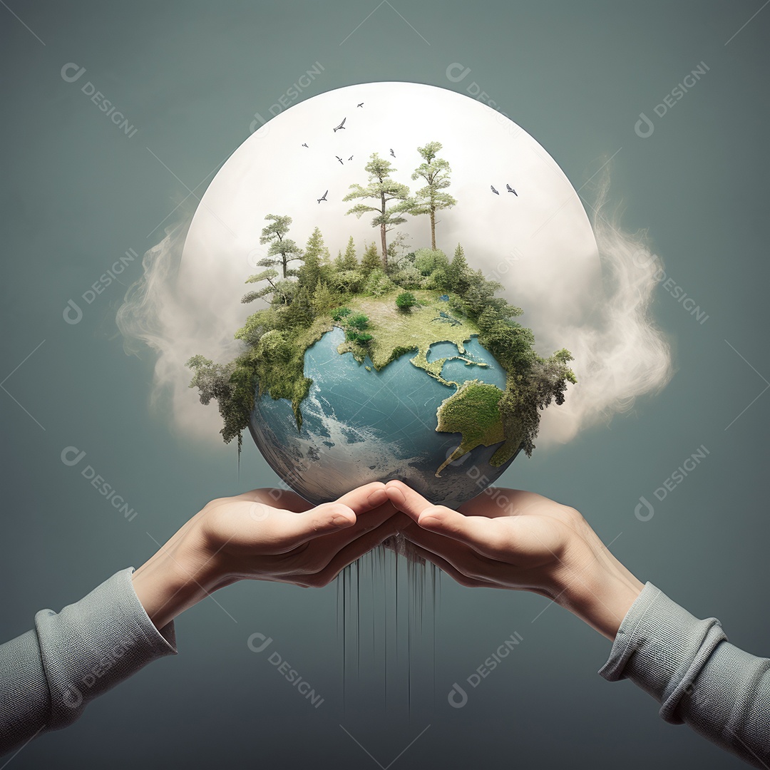 Salvar o conceito de planeta, investir em nosso planeta, conceito de ecologia, fundo do dia mundial do meio ambiente.
