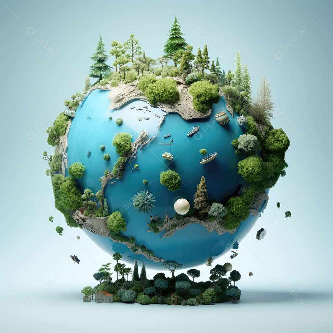 Salvar o conceito de planeta, investir em nosso planeta, conceito de ecologia, fundo do dia mundial do meio ambiente.