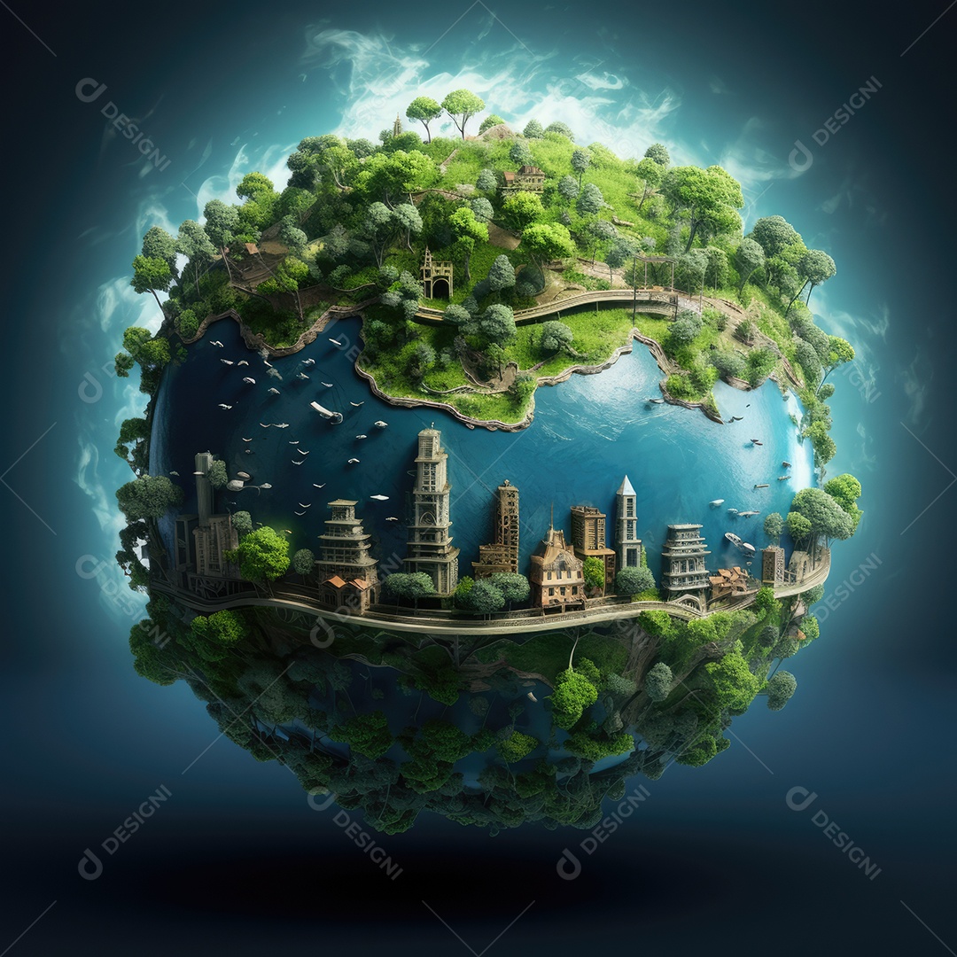 Salvar o conceito de planeta, investir em nosso planeta, conceito de ecologia, fundo do dia mundial do meio ambiente.