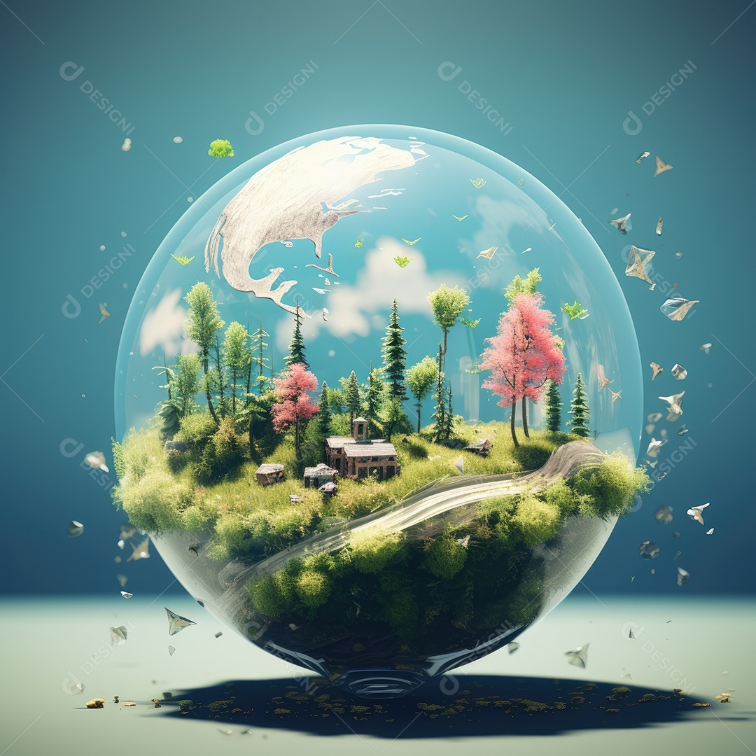 Salvar o conceito de planeta, investir em nosso planeta, conceito de ecologia, fundo do dia mundial do meio ambiente.