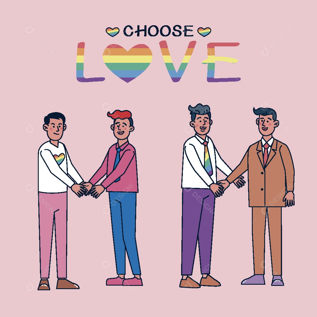 Feliz Mês do Orgulho LGBT Ilustração Vetor EPS