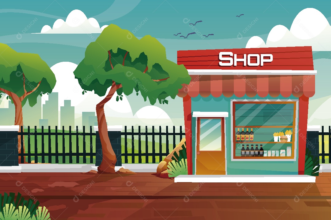 Loja Ilustração Vetor EPS