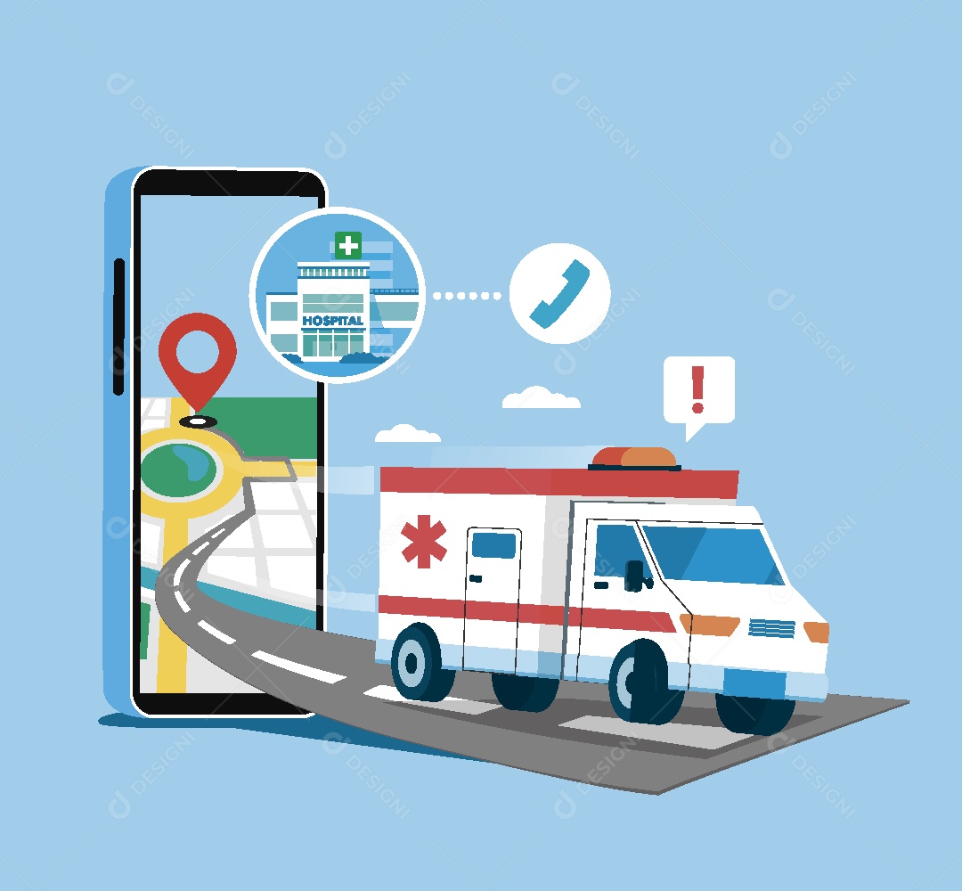 Serviços Médicos Ilustração Vetor EPS