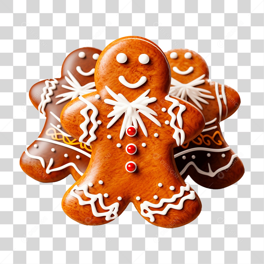 Biscoitos com Enfeite de Natal PNG Transparente